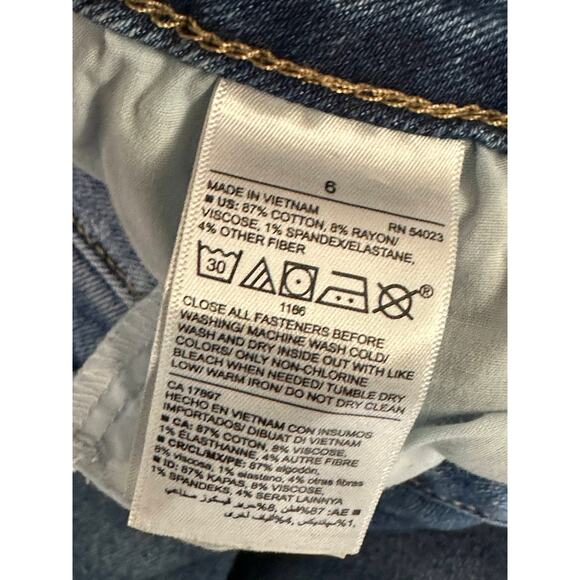 Old Navy Rockstar Super Skinny Medium Wash Blue Denim Jeans Women's Size 6 - Picture 6 of 8